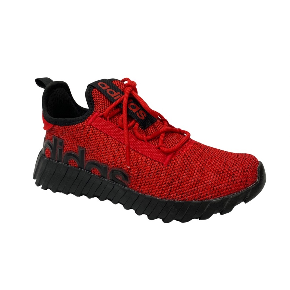 NIB Adidas Red & Black Sneakers Kids Size 4 Kaptur 3.0 Running Shoes Women’s 5.5